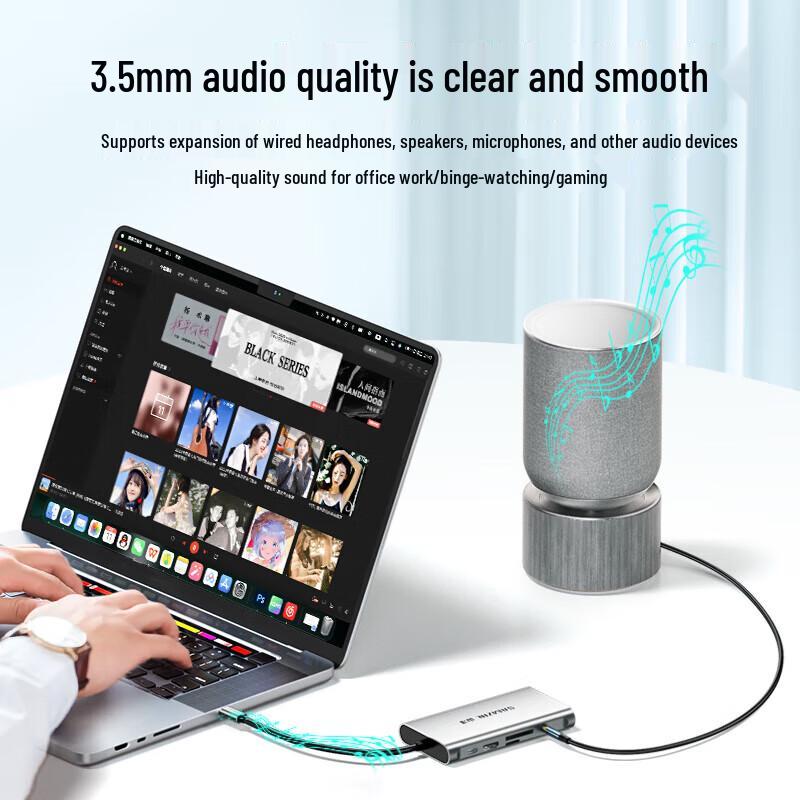 Shanze TC-DK Type-C 10-in-1 Multiport Adapter
