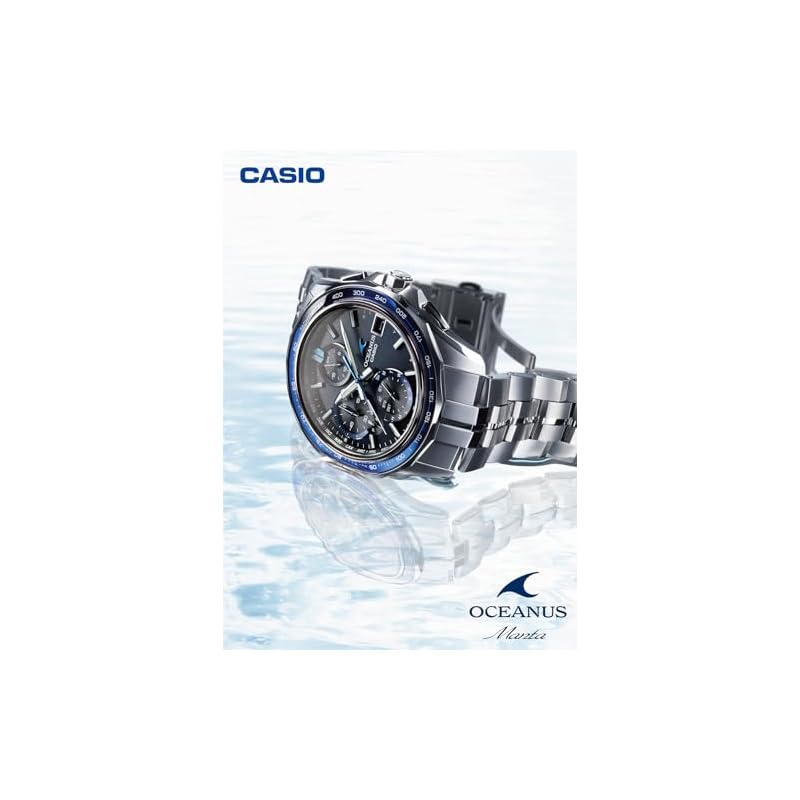 [Casio] Oceanus Watch [Domestic Genuine Product] Made In Japan Manta Bluetooth Radio Solar Sapphire Glass OCW-S7000-1AJF Men's Black