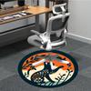 1pc Cat Butterfly Office Round Area Rug,  Mat Suitable For Office, Under Office Chairs Bedroom Living Room Home Decor, Room Deco