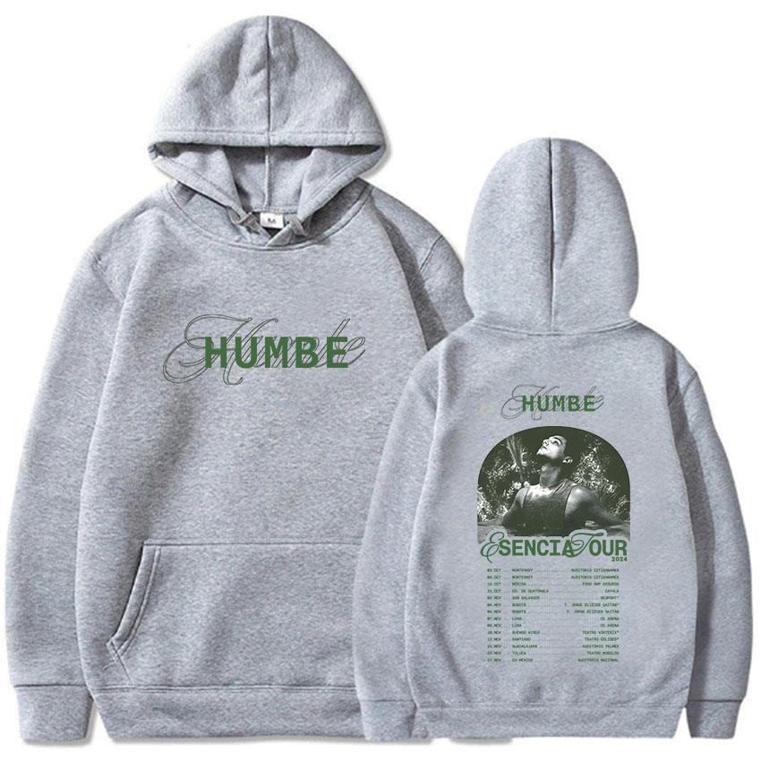 Esencia Tour Humbe Hoodies Long Sleeve Men Women Hooded Sweatshirts Sudaderas Hombre Winter Fleece Hip Hop Pullovers Unisex Tops