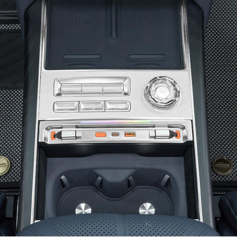 For Geely Zeekr 9X 2025 2026 Central Control Charger Expansion Docking Station Super Fast Charge Electric Vehicle Accessories
