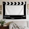 Exquisite Tapestry with Clapper Ready to Film Pattern, Ideal for Living Room Bedroom Office Decor and Home Party Wall Decoration
