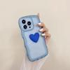 Applicable To Apple 14PRO Mobile Phone Case Wave Edge Love IPhone 12 Simple Color Transparent Soft Shell Protective Case Trend 15