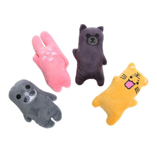 Cat Toy Bite-resistant Soft Cartoon Rabbit Shape Pet Cat Kitten Teaser Catnips Toy Pet