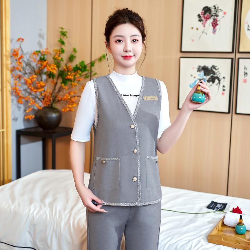 Женский профессиональный костюм-жилет XXL