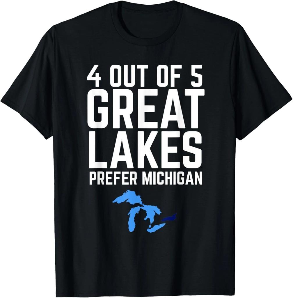4 Out of 5 Great Lakes Prefer Michigan Funny Gift Unisex T-Shirt