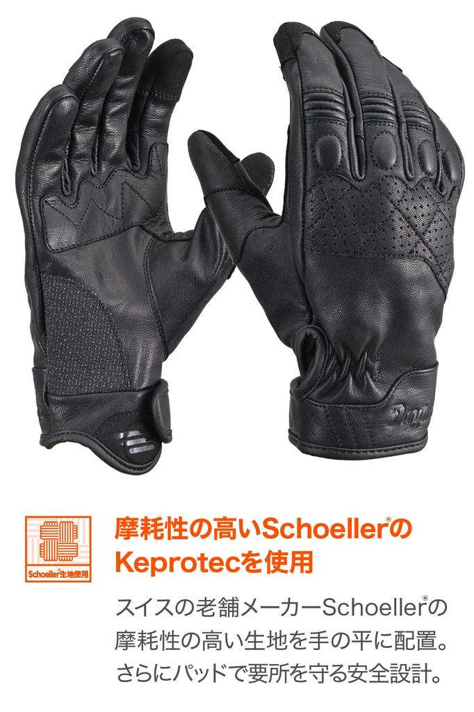 Daytona Motorcycle Leather Smartphone Throwback Leather Gloves Size 61717 Gloves, (Goat Leather), Winter, Summer, Autumn, Spring, Compatible, DG-019,