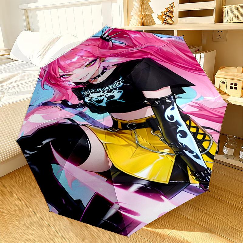 Kpop cartoon Umbrella 8-Frame for Travel, camping, Casual Lightweight Portable Umbrella, Essential for every family Holidays Gift