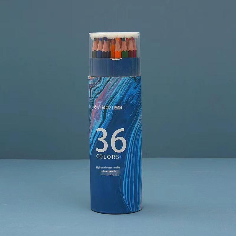 48-Color Wooden Pencils Set: Oil & Water-Based for Children and Graffiti Art