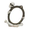 Gothic Skull Figurine Resin Ornament For Halloween Decorations Horror Theme Parties Shelf Office Tabletop Display