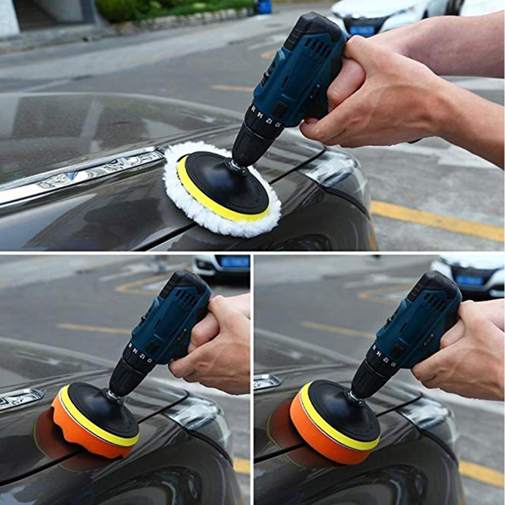 3inch Car Polishing Pad Kit 6/12PCS Sponge Polish Pads Remove Scratches Car Buffing Waxing Cleaning Set for Polisher Buffer Tool