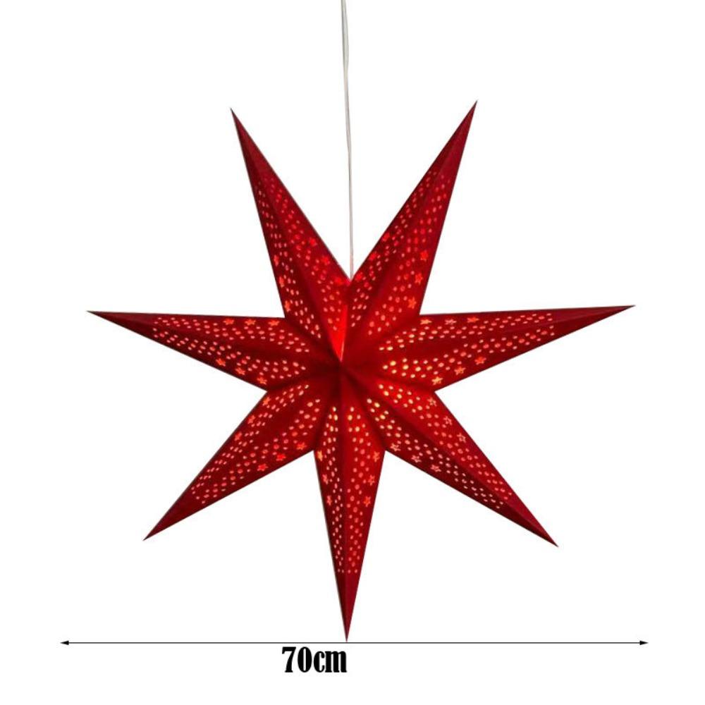 Folding Star Lanterns Christmas Decorations Star Lampshade New Hanging Paper Stars  Home Decor