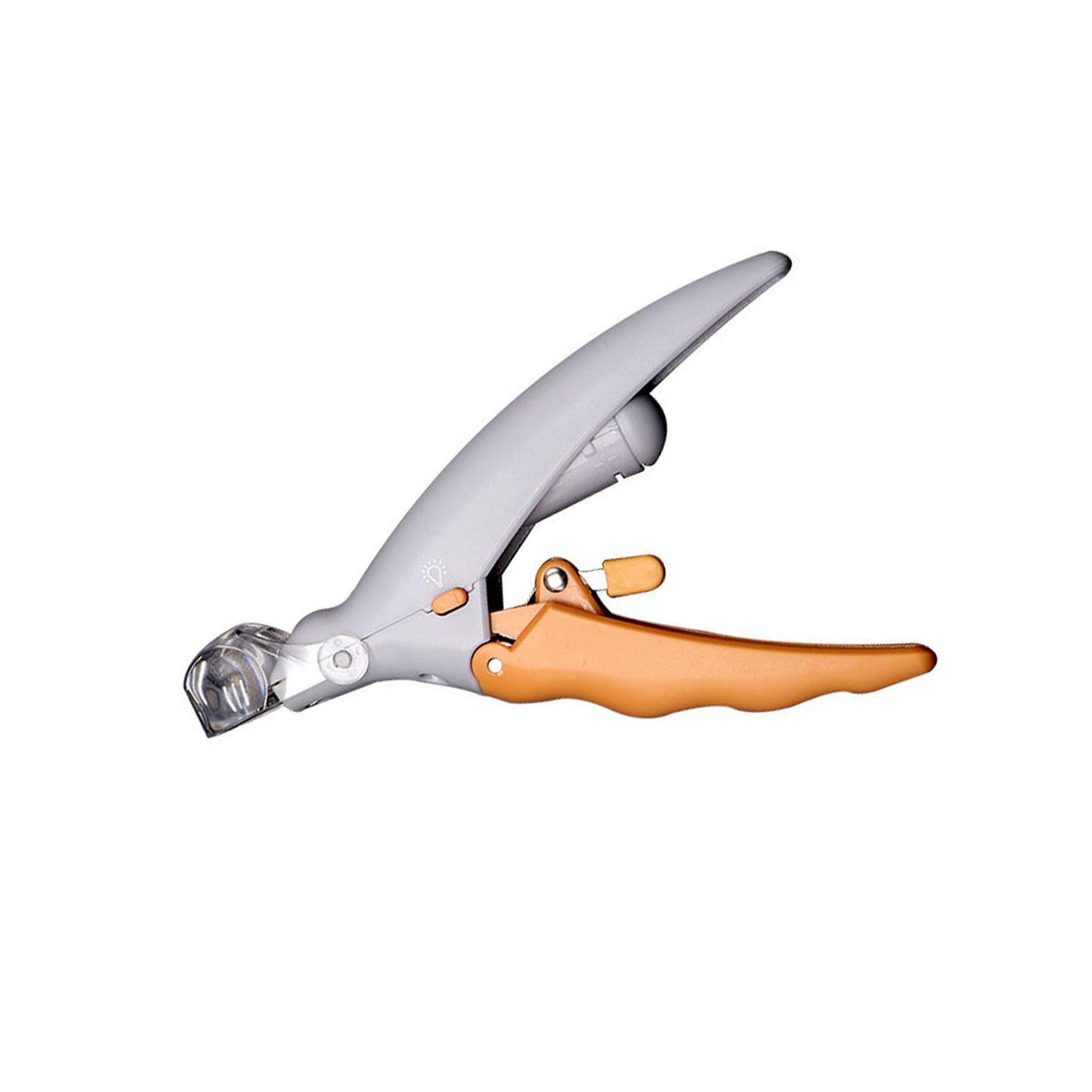 

LED Pet Nail Clipper with Light Stainless Steel Blade Slip-Resistant Handle for Cats Dogs Small Animals Grooming Tool