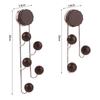Without Punching Wood Grain Hook Stainless Steel Vertical Hook Shelf  Home Organization