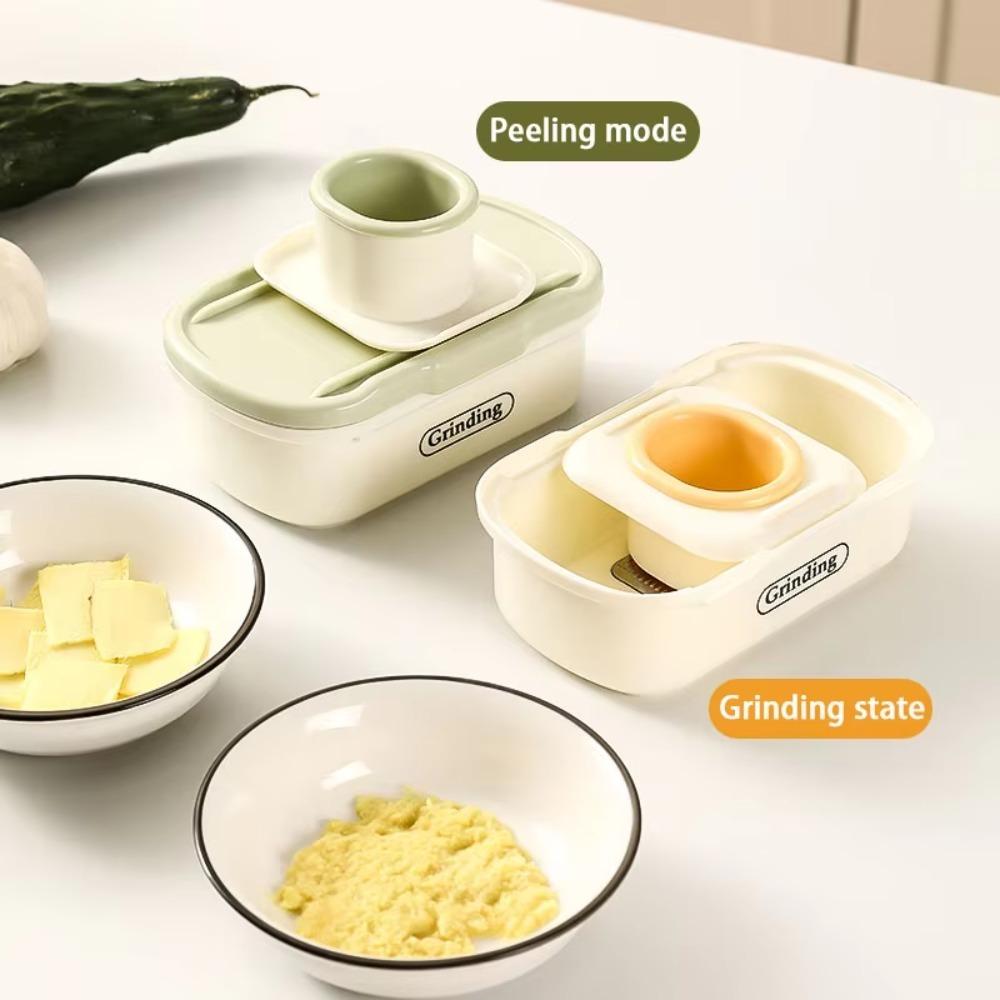 Manual Garlic Grinder 2 In 1 Garlic Smasher Household Garlic Planer  Baby Complementary Food