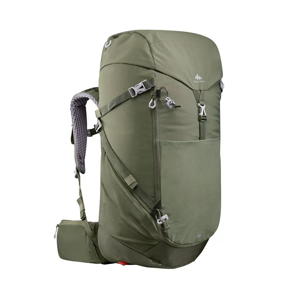 

DECATHLON 40L Brand Logo Large Capacity Outdoor Hiking Bag School Bag Backpack Polyester Army Green Unisex Same Couple Model S