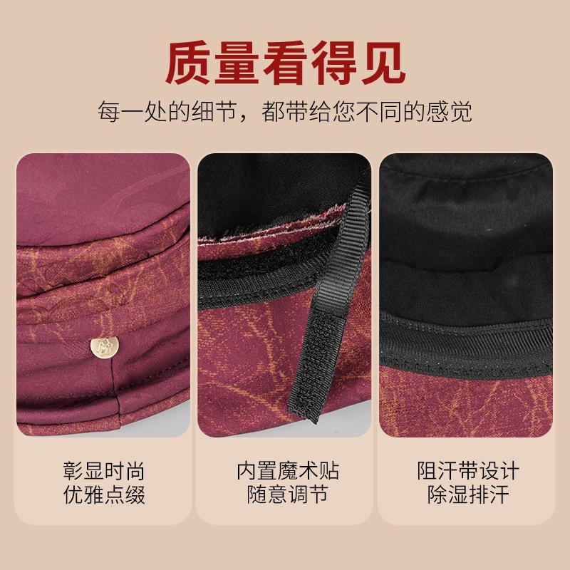 Autumn and Winter New Middle-aged Elderly Thermal Basin Hat Fashionable Versatile Grandma Hat Elegant Temperament Mother Bucket Hat