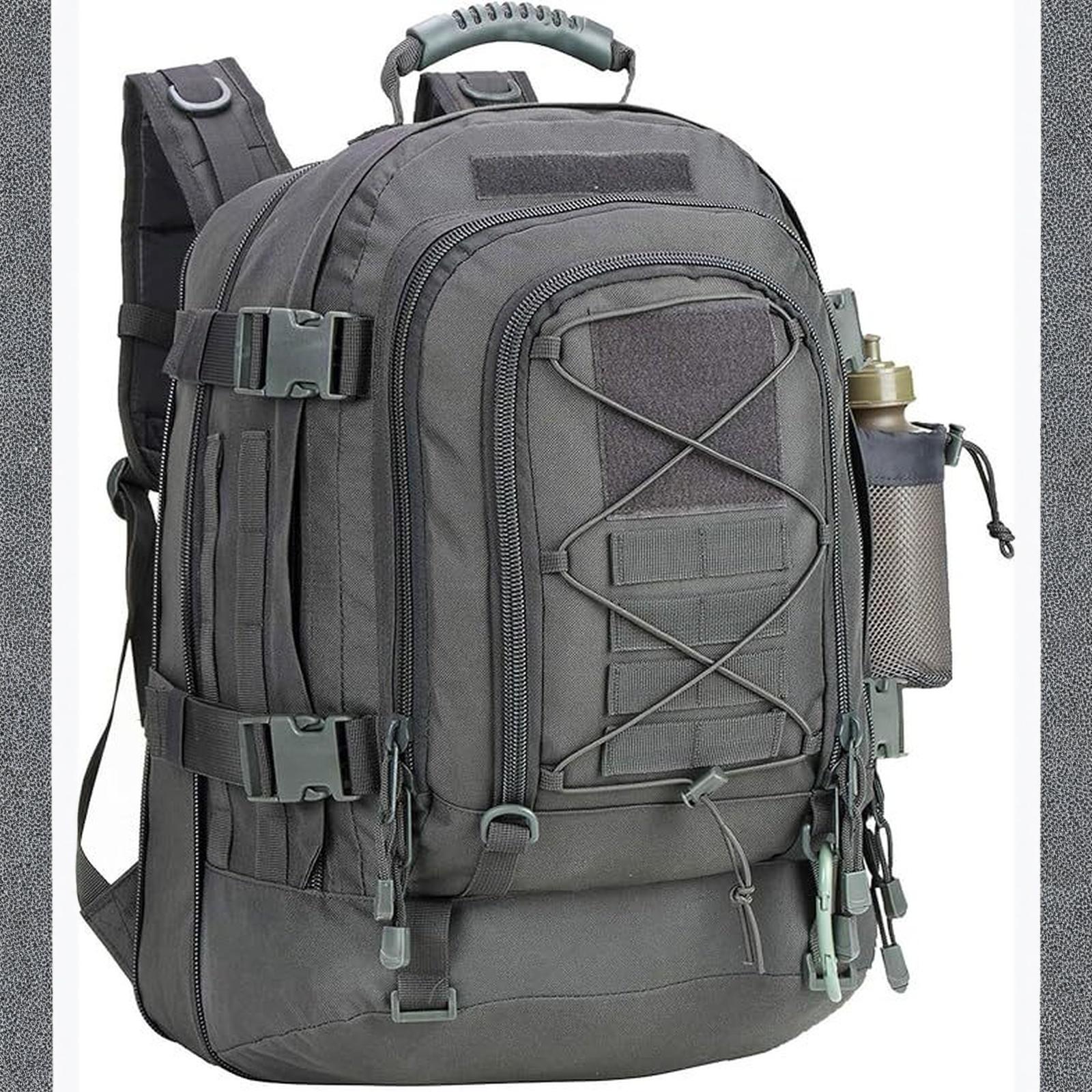 

Рюкзак мужской 60 л Molle Рюкзак Сверхпрочный Большой вместимости Внешний рюкзак для пешего туризма, кемпинга, охоты One Size