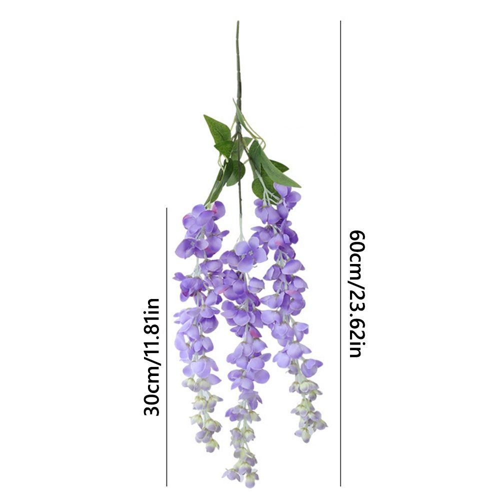3 Fork Artificial Flower Vine 60cm Long Hanging Rattan Flower  Home Decoration