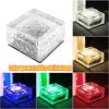 LED Solar Garden Light Brick Ice Cube Solar Lawn Lights Outdoor Christmas Decoration Lamp for Stair Pathway Driveway Landscape Yard Patio