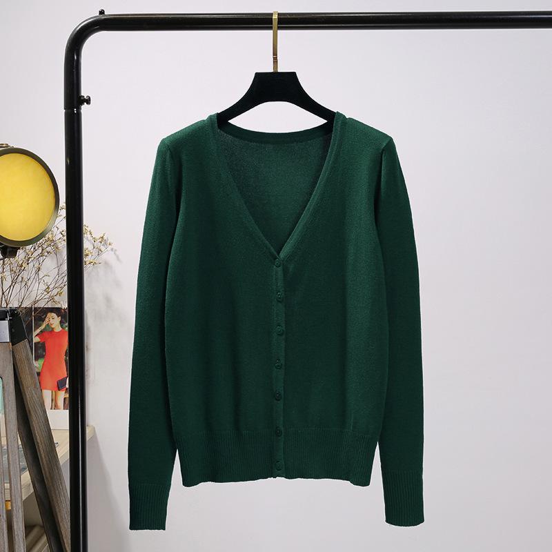 Damen Strickjacke - Leicht, Langarm, Kurzer Stil für Frühling und Herbst