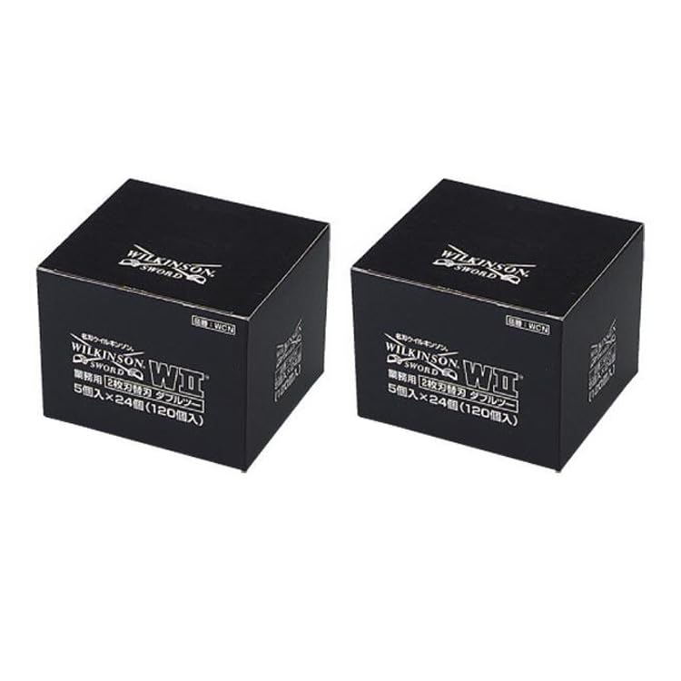 

от WCN Wilkinson WII Double Two Фиксированные Сменные Лезвия лезвий в упаковке x 24 Оригинальная Наклейка с Логотипом [Набор 2] Двухлезвийные (5 лезвий) +