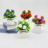 Foam Rose Artificial Potted Plant With Butterfly Accent For Indoor Decoration And Photography Use