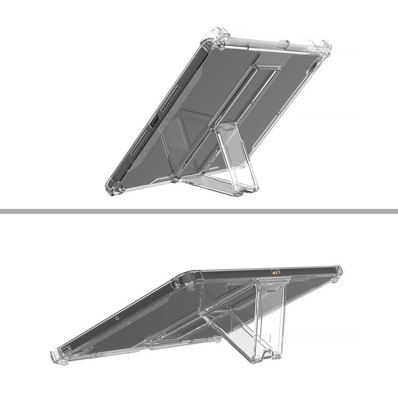 For iPad 10.2 (2021)/(2019)/(2020) Case Airbag Corner Tablet TPU Cover with PC Kickstand