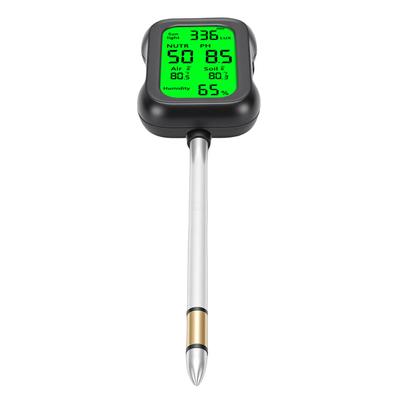 6 In 1 Soil Tester Digital PH Meter Light Intensity Fertility Humidity Temperature Detection for Orchard Garden Planting