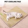 Covor de vară pentru animale de companie, pernă de canapea pentru animale de companie, pernă de podea, covor răcoros pentru câini, pernă răcoroasă pentru pisici de primăvară și vară, pernă din mătase de gheață, covoraș de dormit