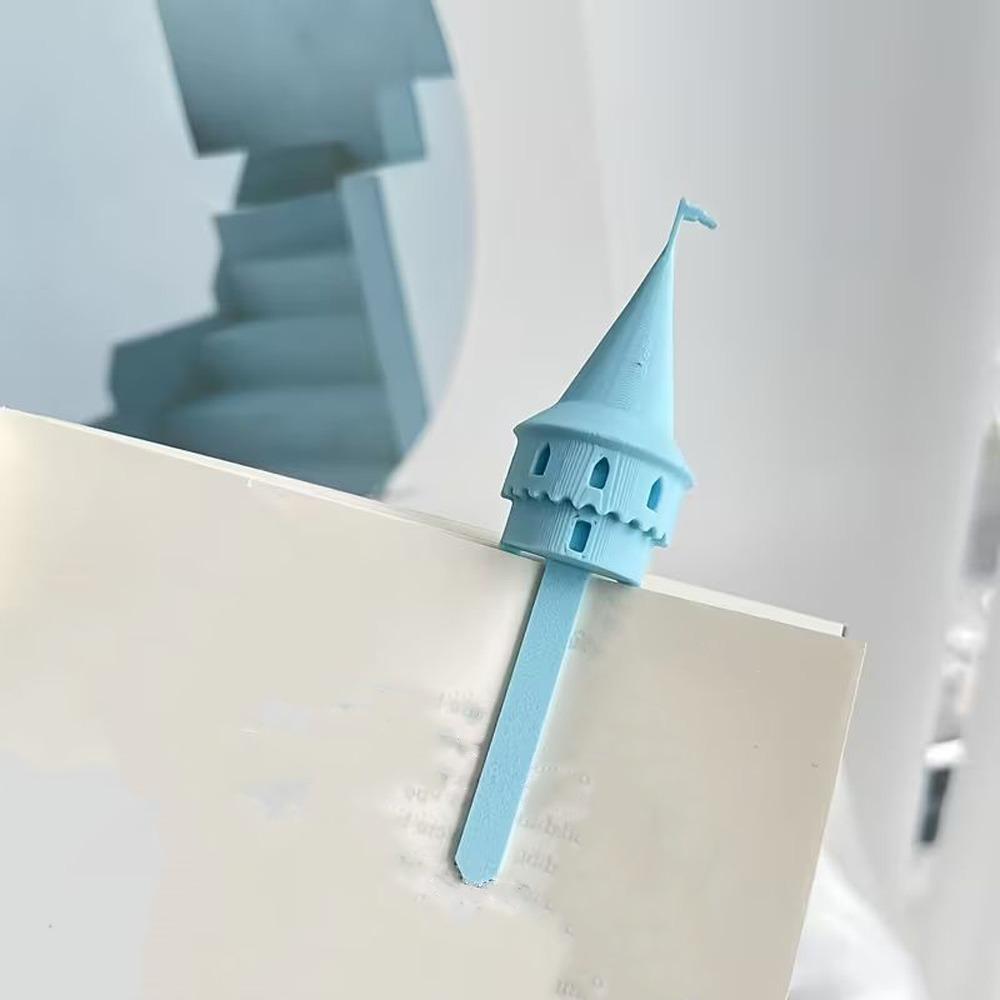 

3D Printing Magic Castle Bookmarks Fun Page Marker Adorable Spire Bookmarks Student Gifts синий