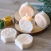 Silikonové formy na vánoční svíčky DIY řemesla Ručně vyráběné sádrové vánoční ozdoby Santa Claus Jelen Sněhulák Reliéfní vánoční koule