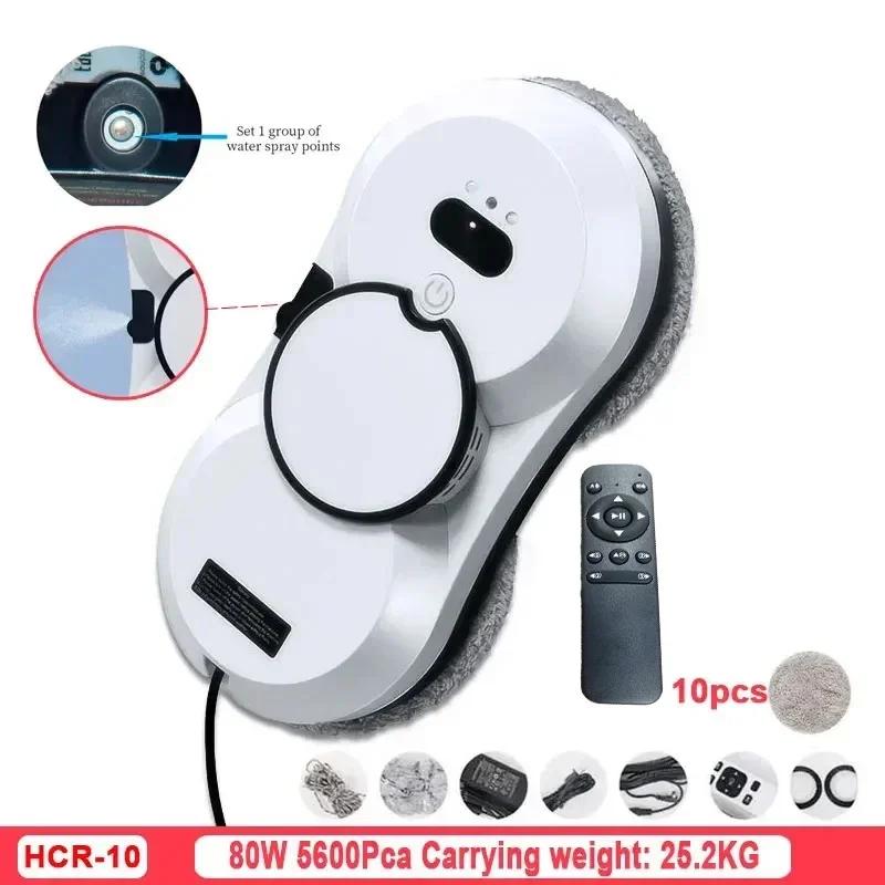 Robot Pulitore Automatico per Finestre Alte, Spruzzatore Bi-facciale e Motore Brushless per Manutenzione Vetri Grattacieli/Casa/Ufficio