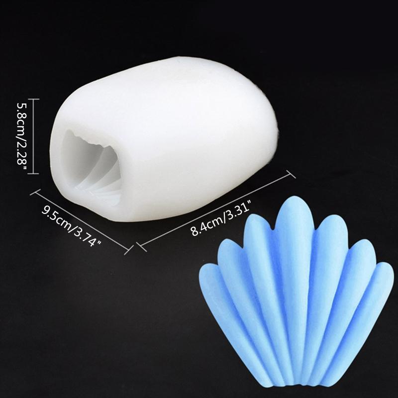 Creative 3D for Shell Candle Mould Silicone Moulds Non-stick Seashell Plaster Molds for Epoxy Resin Polyester Resins