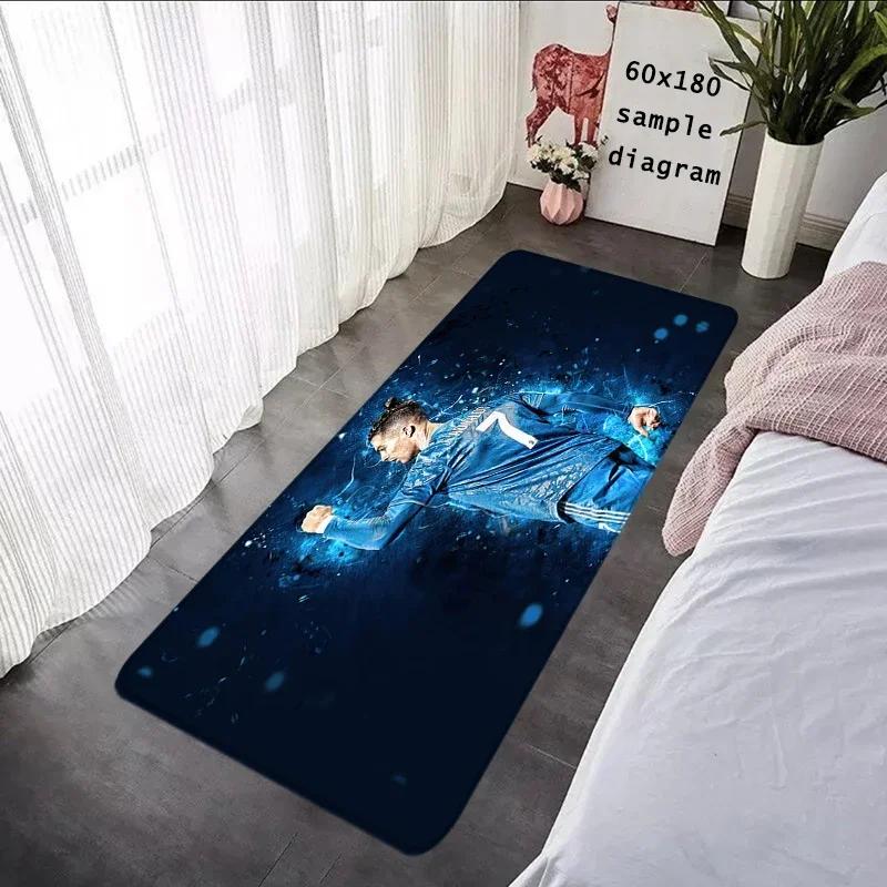 Foot Carpets CR7 Living Room Rug Cristiano Ronaldo Entrance Doormat Bathroom Rug Floor Mat Carpet Anti Slip Home Kitchen Hallway