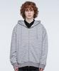 Stripe Zip-Up Hoodie (Melange)