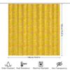Yellow Rectangular Pattern Shower Curtain Waterproof Bathroom Decor For Home Decoration (Set 36)