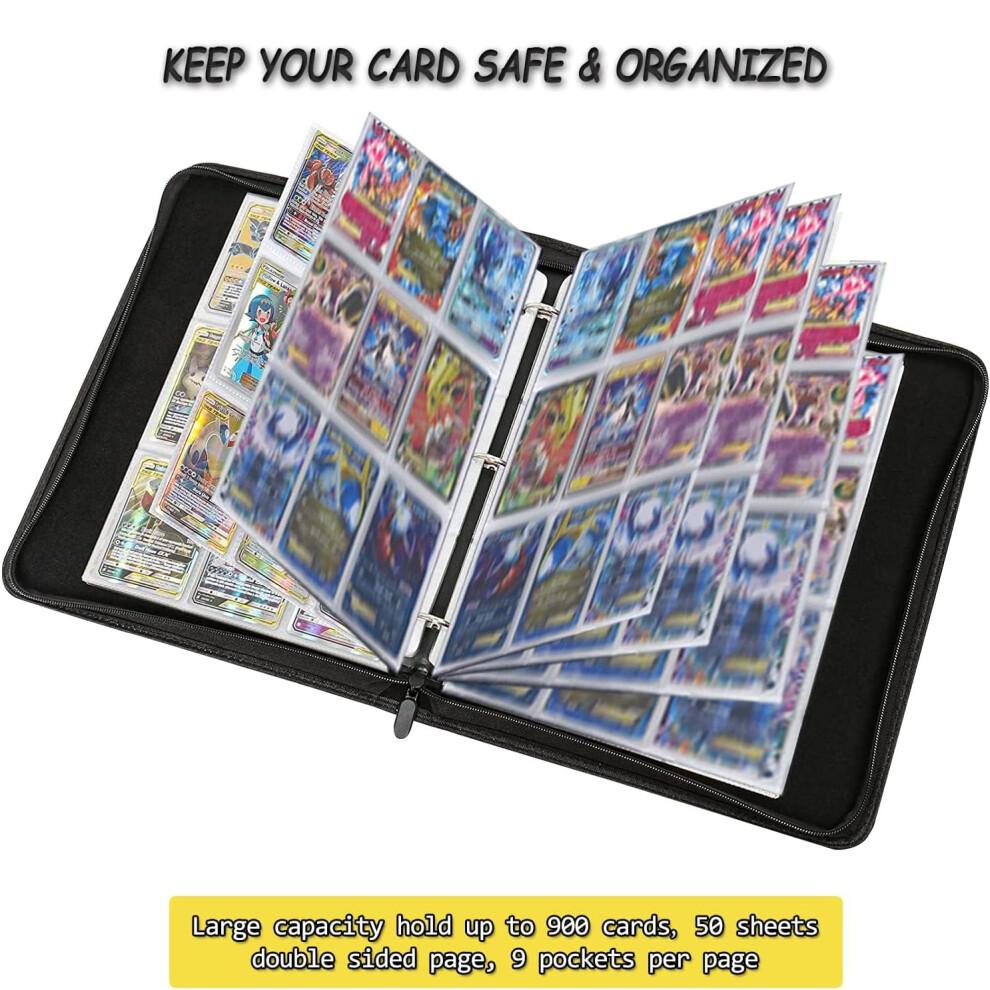 900 Card Spots for Pokemon Cards Binder Album Book Game Card Collector