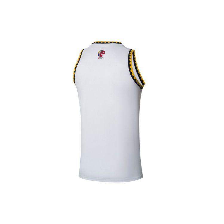 Li-Ning CBA League Edition Basketball Jersey 2021-2022 Season Liaoning Team Home Standard Men Tops White AAYR463-1