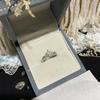 Goddess Crown Zircon Ring: S925 Sterling Silver, Minimalist Adjustable Design for Women