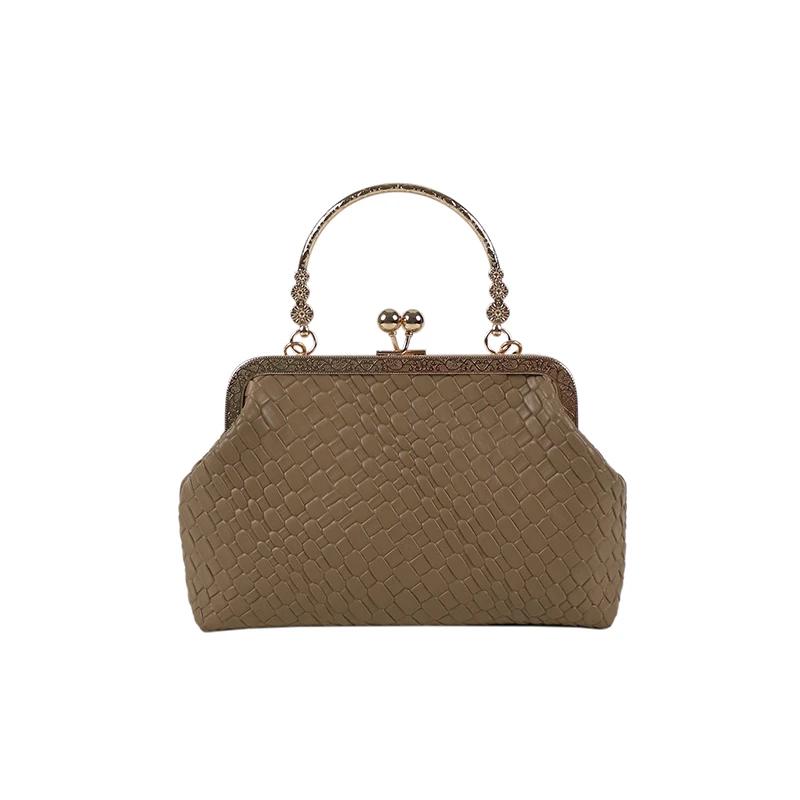 Women's Fashion Solid Top Handle Bags Three-dimensional Hasp Zipper Bun Type PU Bags