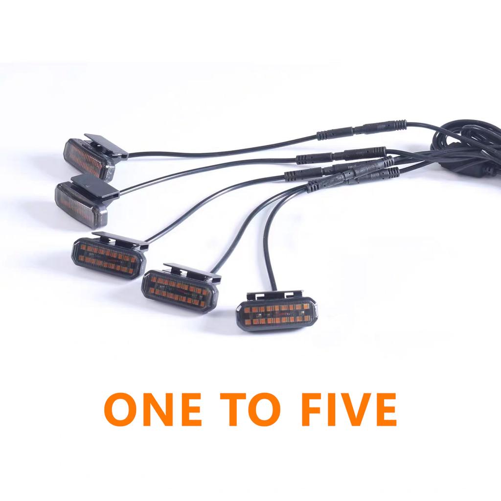 FOR HAVAL H9 LED Front Grille Light  Car Daytime Running Light Wheel Eyebrow Lamp For Pickup Offroad 12V Light for car grille