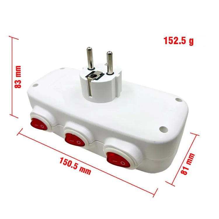 Priză EU 1/2/3/4 Ieșiri Adaptor Standard European Extensie Priză de Alimentare Convertor AC Adaptor Birou Acasă Încărcător de Perete