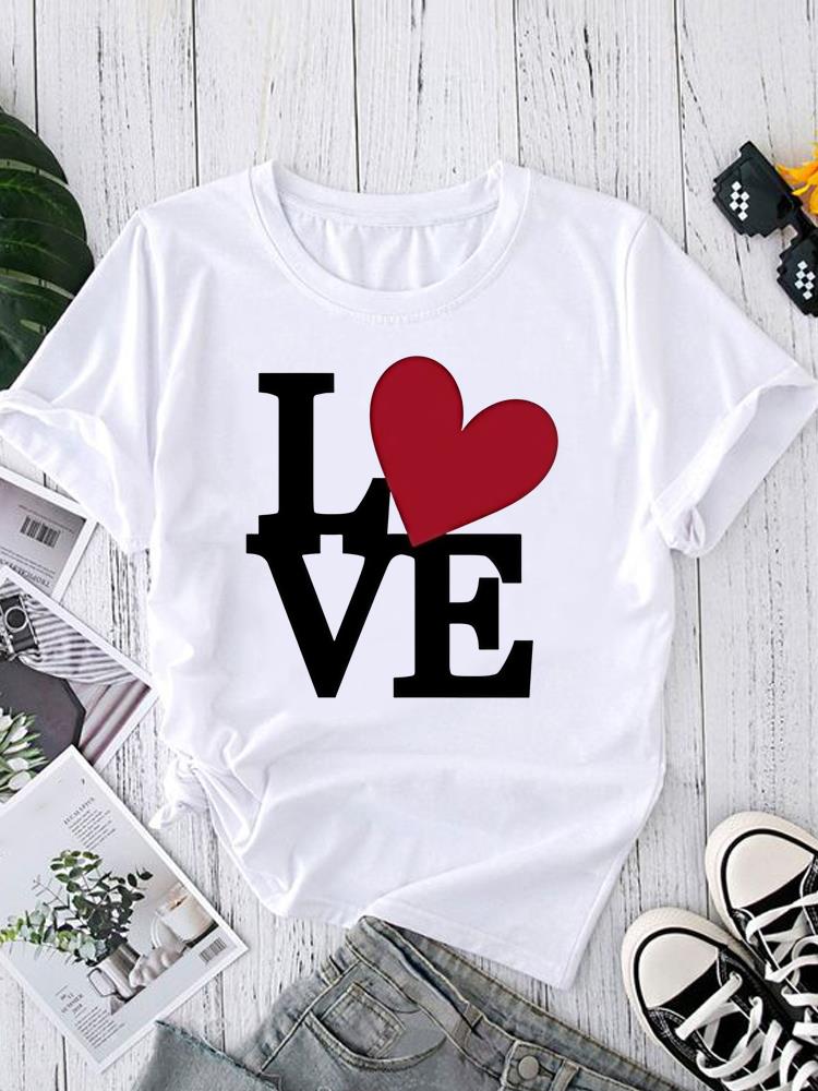 (Asian Size) leopard letter O-neck Women's Top T shirt Printed Short Sleeve T-shirts Fashion Female Casual Clothing Graphic Tee