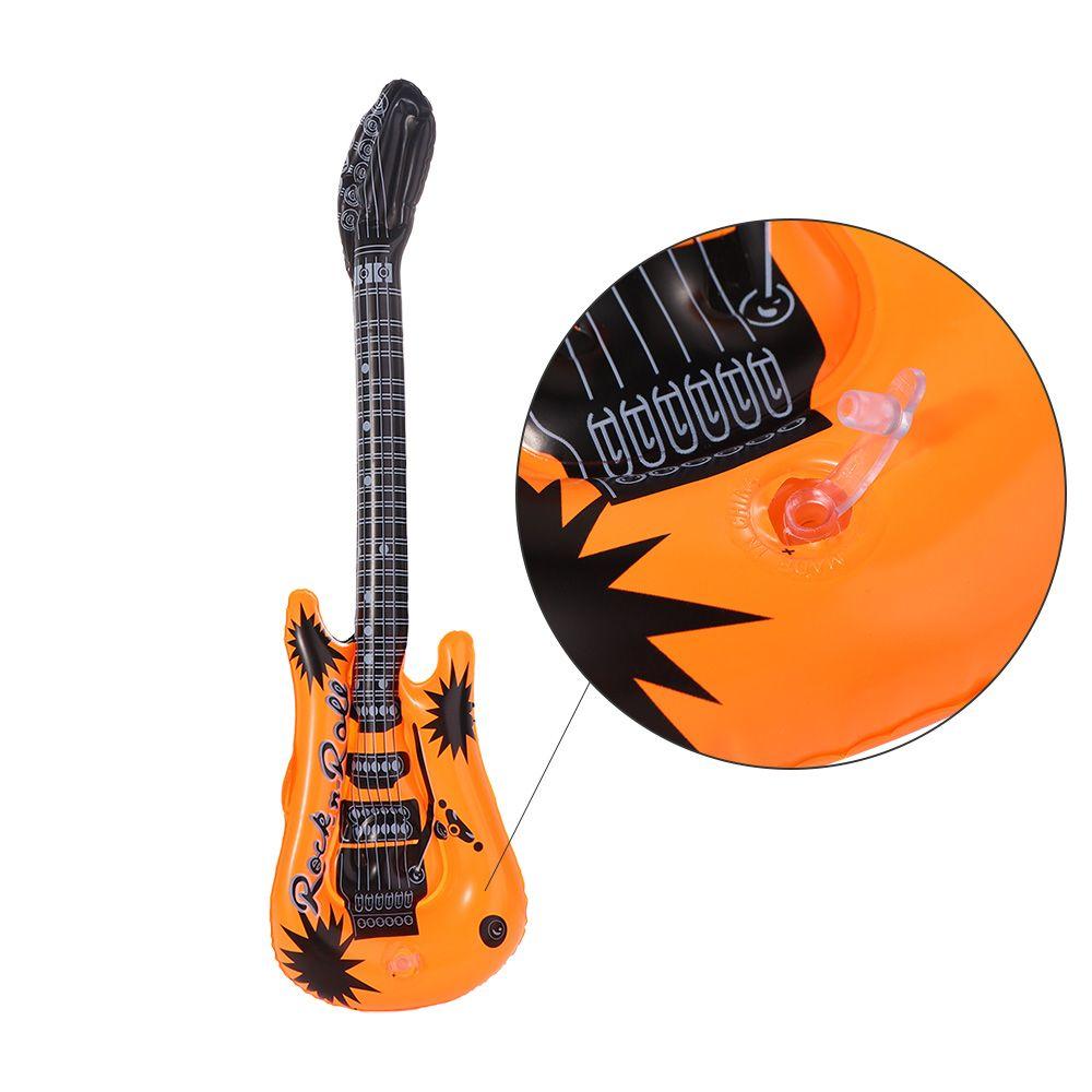Baby Learning Inflatable Musical Instrument Inflatable Guitar Balloon Instrument Ukulele Microphone Balloons