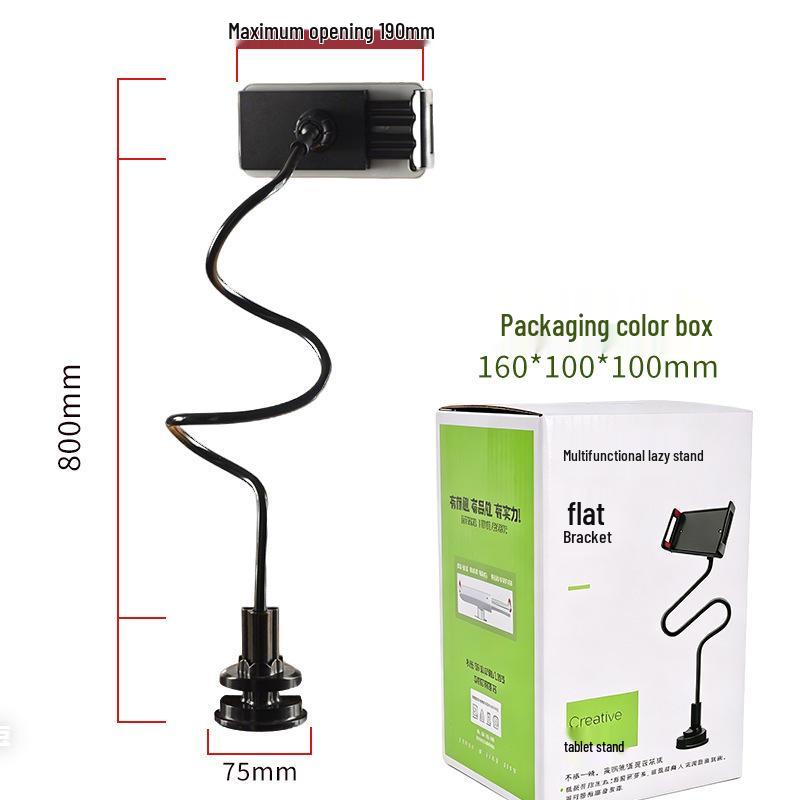 360° Universal Tablet & Phone Bedside Holder with Suction Cup Clip, 80cm Flexible Arm for Live Streaming