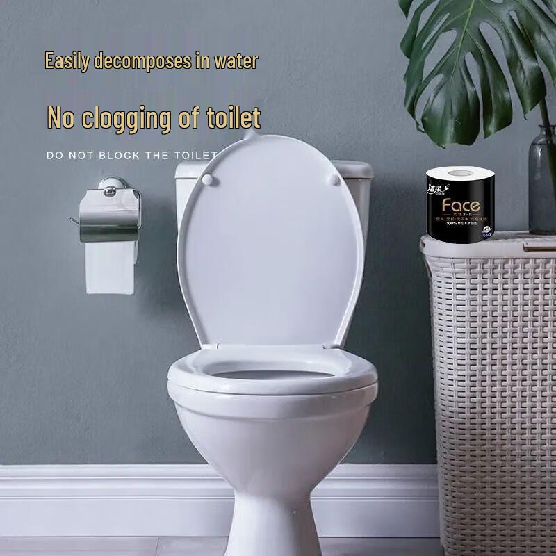 Jie Rou Black Face 4-Ply Toilet Paper