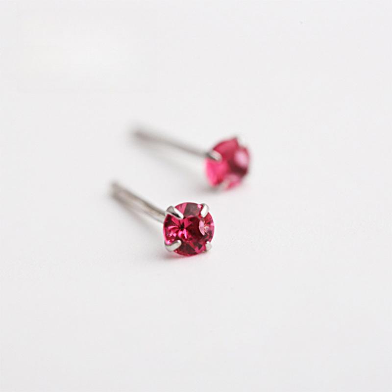 Mini Versatile Earrings and Rhinestone Series Korean Version Full Diamond Inlay