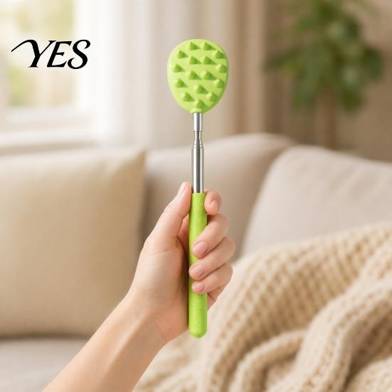 Meridian Massage Stick Back Scratcher And Massager, Extendable Massager Tool, Telescoping Dual-purpose Scratch Device Scratcher, Anti-Slip Handle for