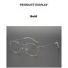 Denmark Brand Retro Oval Round  Handmade Round Ultralight Air Titanium Glasses Frame Women Fashion Eyeglasses Eyeglass Man Robin